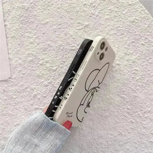 Cute Disney Mickey Minnie Couple Phone Case (For iPhones) - Bear Hugs