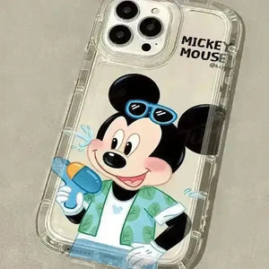 Cute Disney Mickey Minnie Couple Phone Case (For iPhones) - Bear Hugs