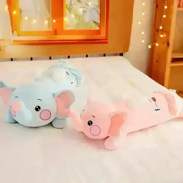 Cute Elephant Long Pillow - Bear Hugs
