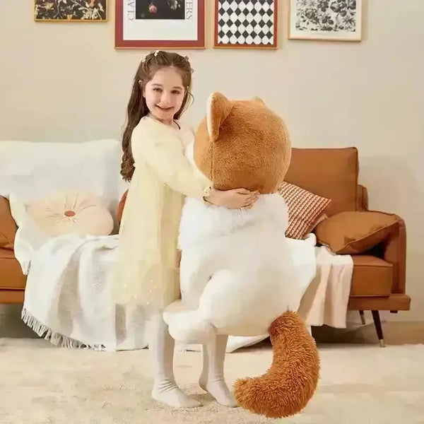 Cute Giant Ikasa White Cat (60 cm) - Bear Hugs