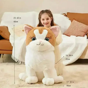 Cute Giant Ikasa White Cat (60 cm) - Bear Hugs