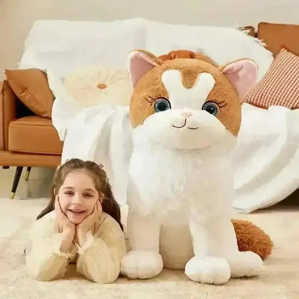 Cute Giant Ikasa White Cat (60 cm) - Bear Hugs