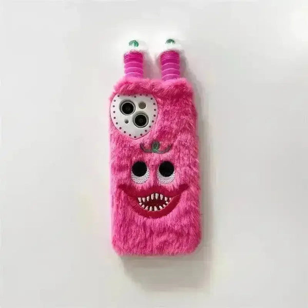 Cute Glowing Lighting Furry Monster Case (For iPhones) - Bear Hugs