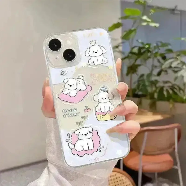 Cute Good Night Dog Phone Case (For iPhones) - Bear Hugs
