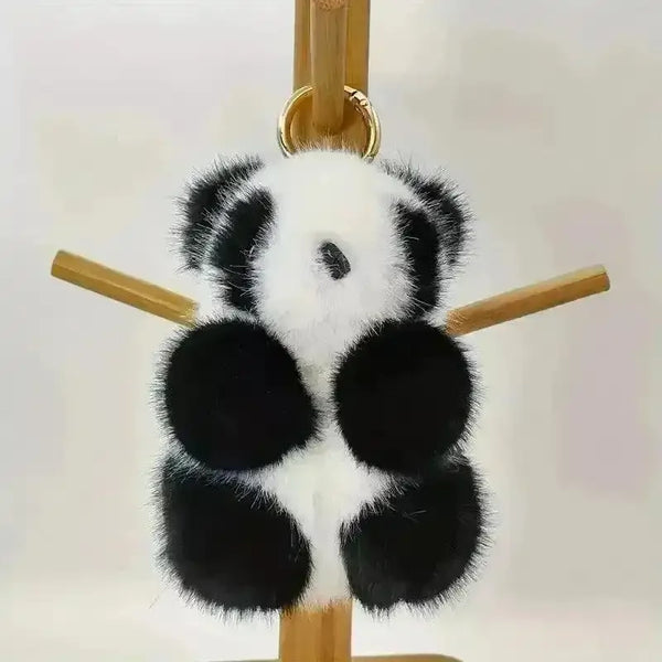 Cute Little Panda Plush Keychain - Bear Hugs