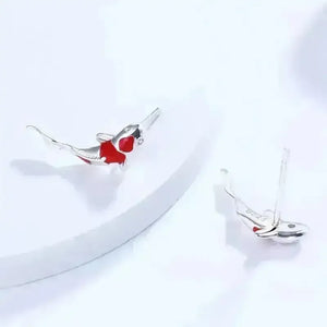 Cute Lucky Koi Fish Stud Earrings - Bear Hugs