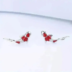 Cute Lucky Koi Fish Stud Earrings - Bear Hugs