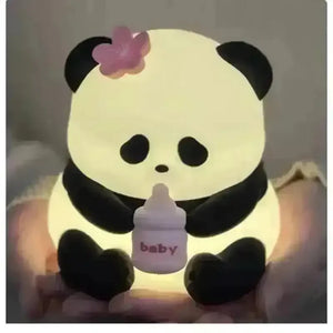 Cute Milk Bottle Panda Rechargeable Night Light - Bear Hugs