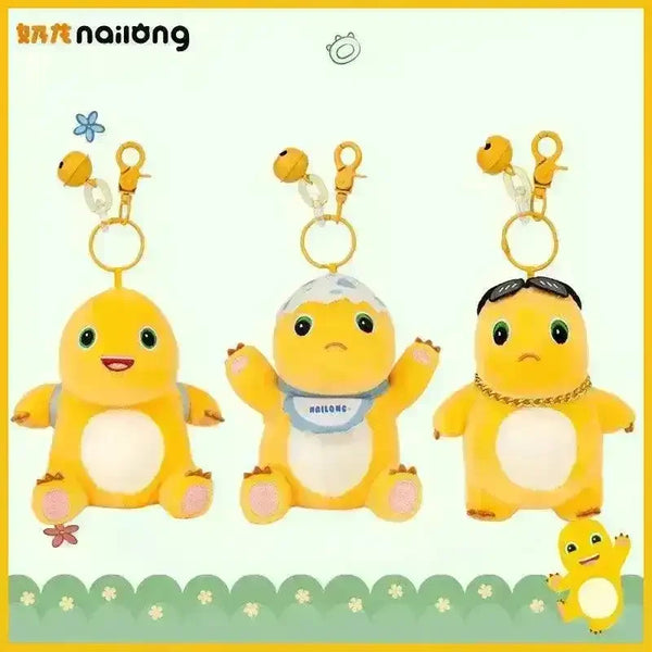 Cute Milk Dragon Plush Keychain - Bear Hugs