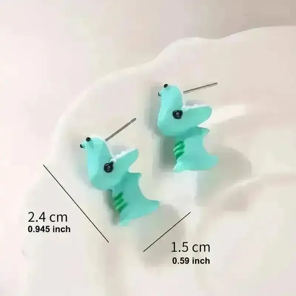 Cute Mini Animals Cartoon Clip Earring Set - Bear Hugs