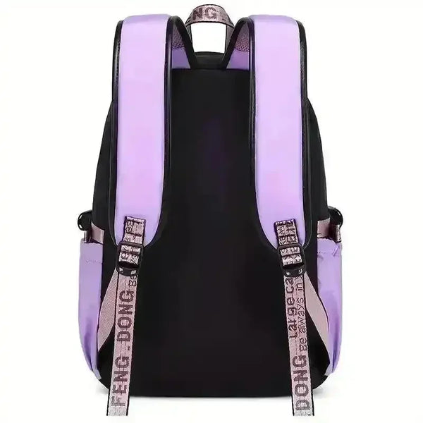 Cute Nylon Shoelace Teen Backpack - Bear Hugs