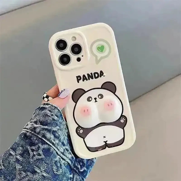 Cute Panda Cheeks Phone Case (For iPhones) - Bear Hugs
