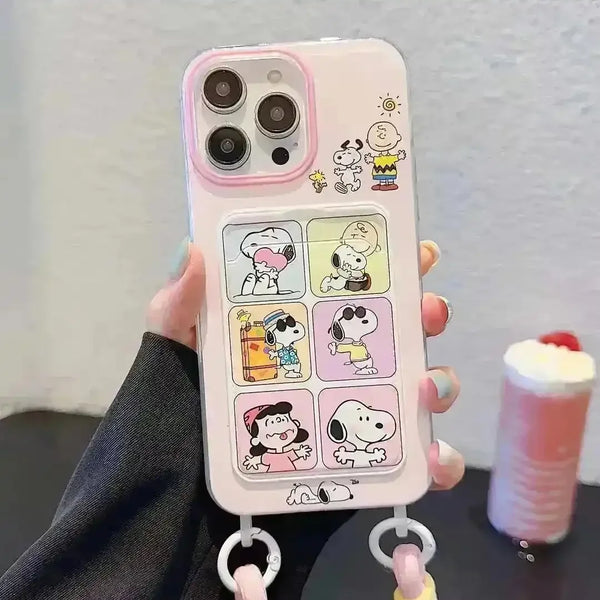 Cute Peanut Snoopy Card Holder Case (For iPhones) - Bear Hugs