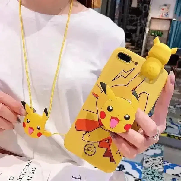 Cute Pikachu Yellow Phone Case (For iPhone) - Bear Hugs