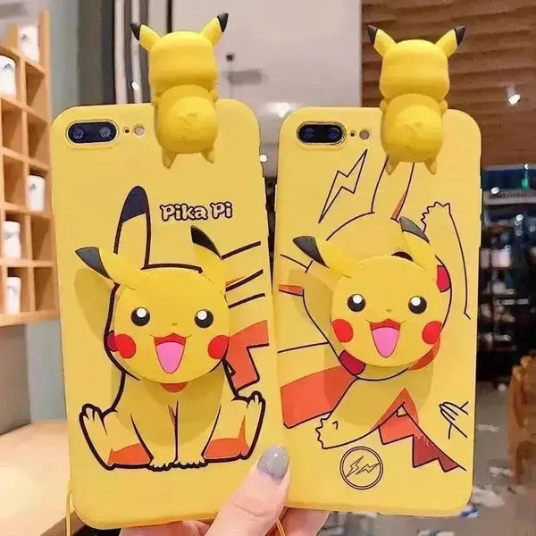 Cute Pikachu Yellow Phone Case (For iPhone) - Bear Hugs