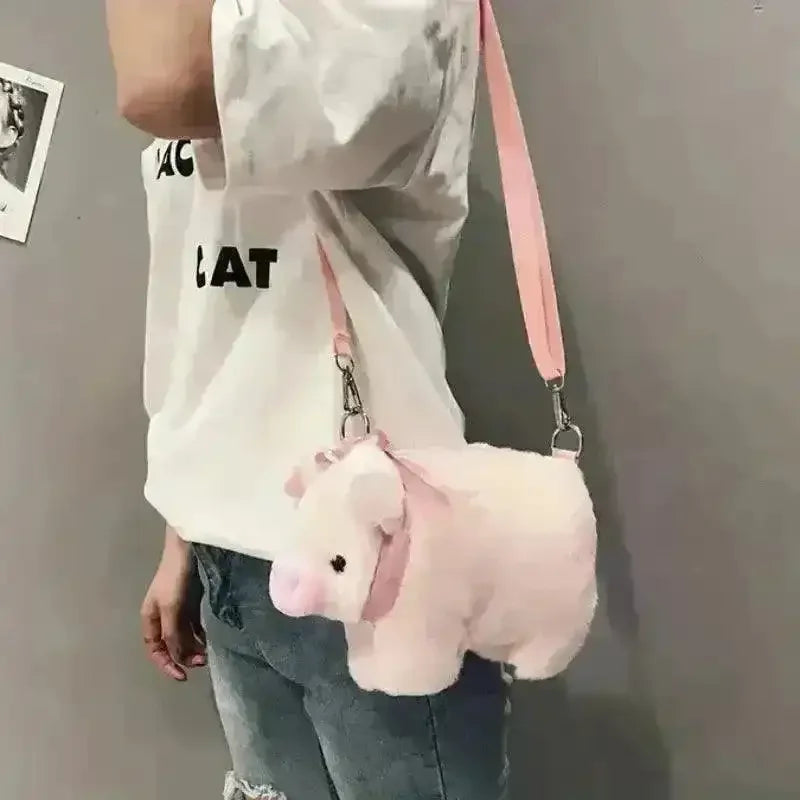 Cute Plush Pig Cross Bodybag - Bear Hugs