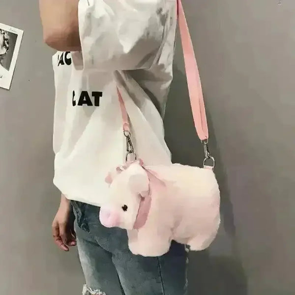 Cute Plush Pig Cross Bodybag - Bear Hugs