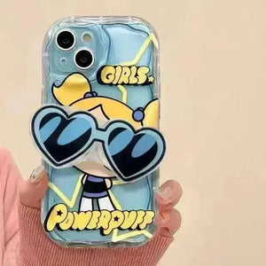Cute Powerpuff Girls Phone Case (For iPhones) - Bear Hugs