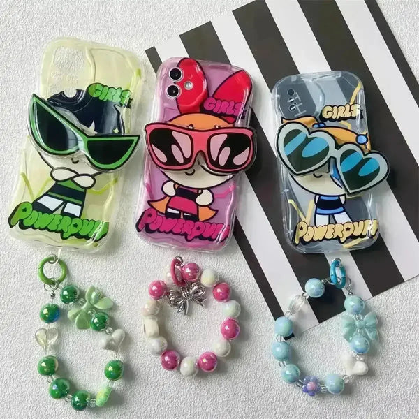 Cute Powerpuff Girls Phone Case (For iPhones) - Bear Hugs