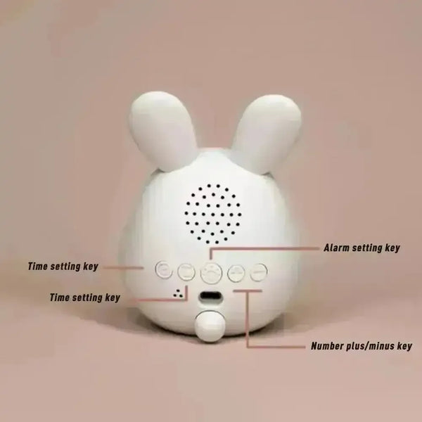 Cute Rabbit Alarm Clock with Night Light - Bear Hugs
