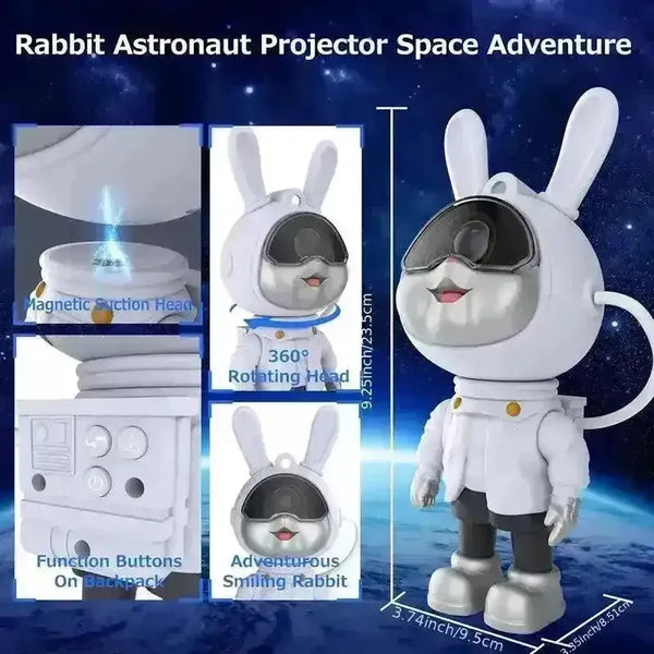 Cute Rabbit Galaxy Projector Night Lamp - Bear Hugs