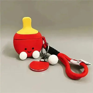 Cute Racquet Novelty Case (For Airpods) - Bear Hugs