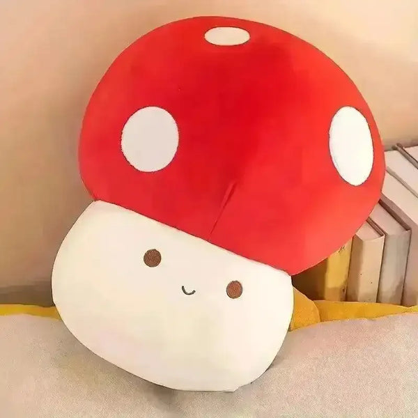 Cute Red and White Mushroom Plushie - Bear Hugs