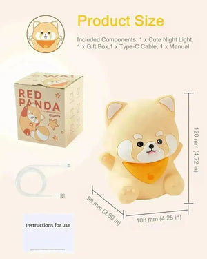 Cute Red Panda Night Lamp - Bear Hugs