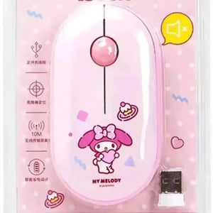 Cute Sanrio Silent Wireless Mouse - Bear Hugs