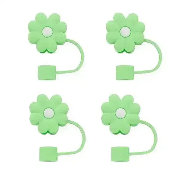 Cute Silicone Straw Covers Cap for Stanley Cup (4 Pcs) - Bear Hugs