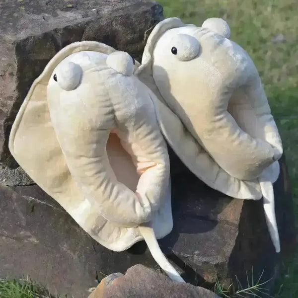 Cute Sting Ray Warm Indoor Slippers - Bear Hugs