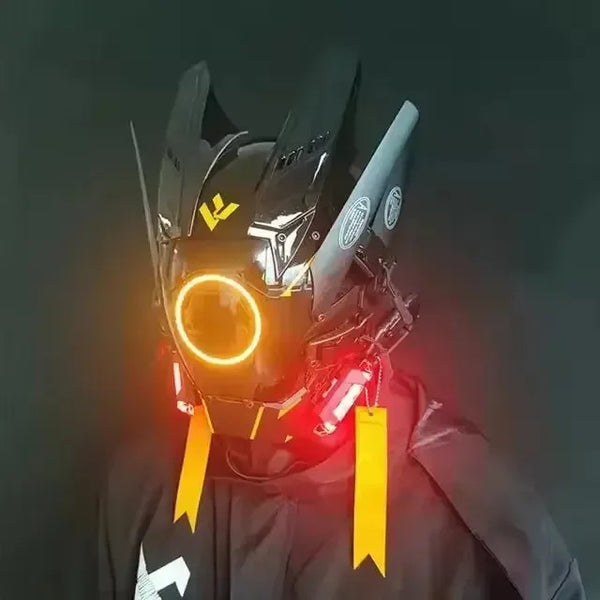 Cyberpunk LED Cosplay Helmet Mask - Bear Hugs