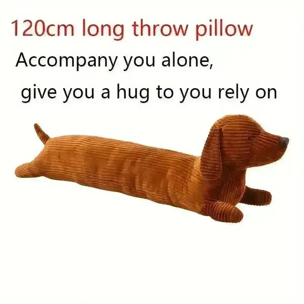 Dachshund Long Throw Pillow (120 cm) - Bear Hugs