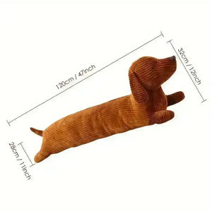 Dachshund Long Throw Pillow (120 cm) - Bear Hugs