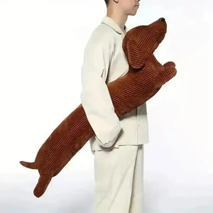 Dachshund Long Throw Pillow (120 cm) - Bear Hugs
