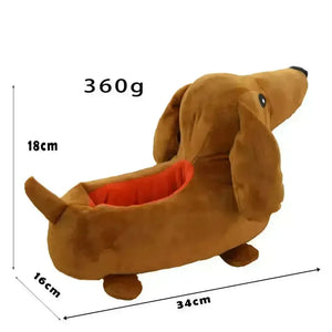 Dachsund Puppy Warm Indoor Slippers - Bear Hugs