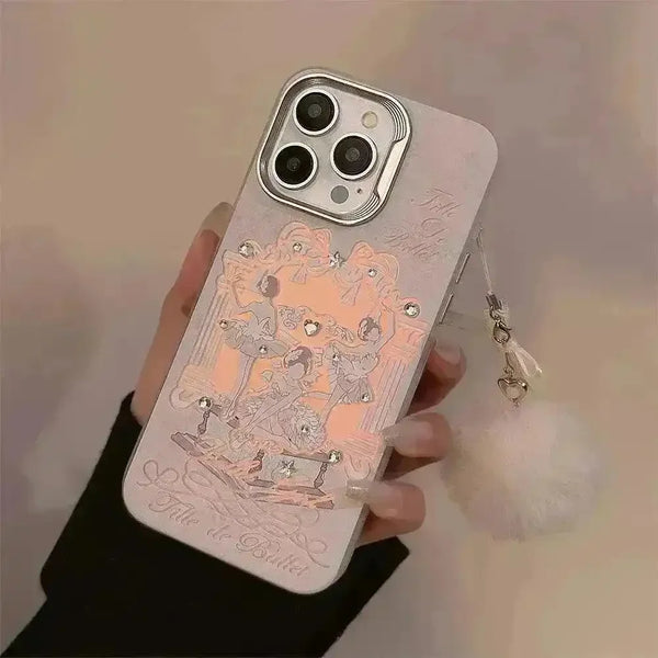 Dancing Ballerina Glitter Phone Case (For iPhones) - Bear Hugs