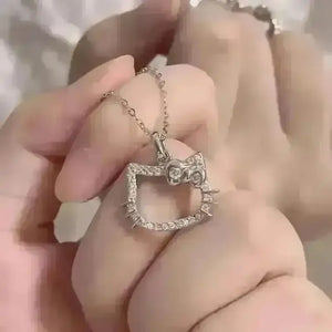 Dazzling Hello Kitty Crystal Pendant - Bear Hugs
