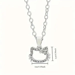 Dazzling Hello Kitty Crystal Pendant - Bear Hugs