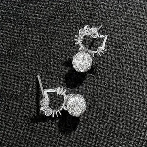 Dazzling Hello Kitty Stud Earrings - Bear Hugs