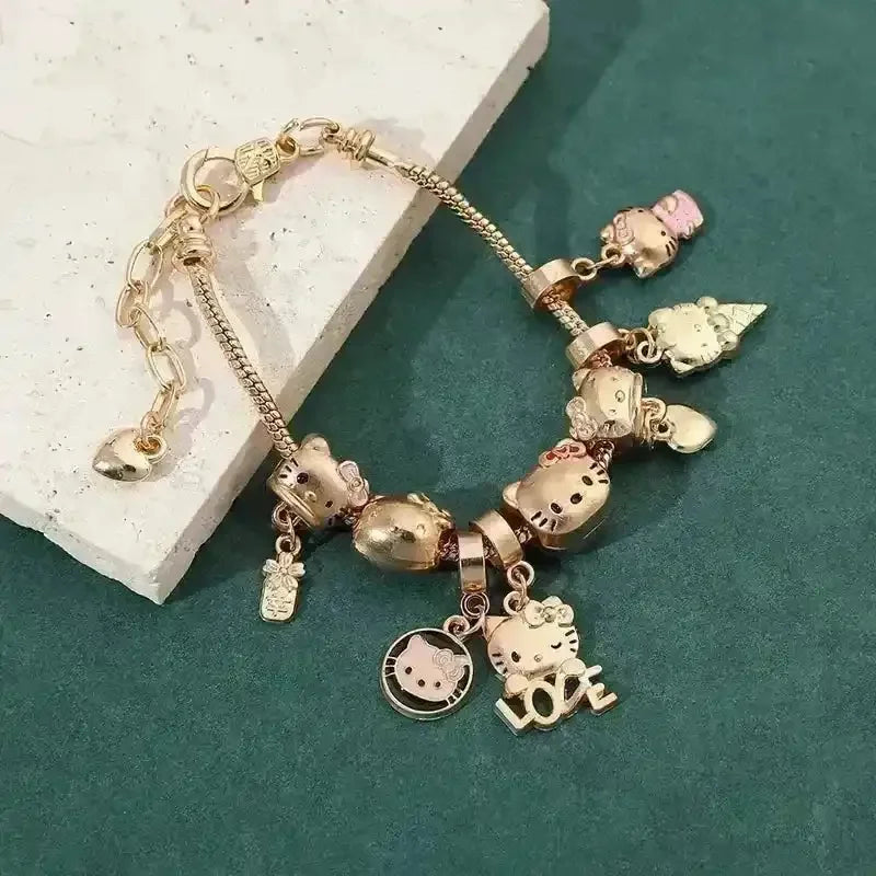 Dazzling Hello Kitty Zinc Alloy Bracelet - Bear Hugs