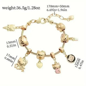 Dazzling Hello Kitty Zinc Alloy Bracelet - Bear Hugs