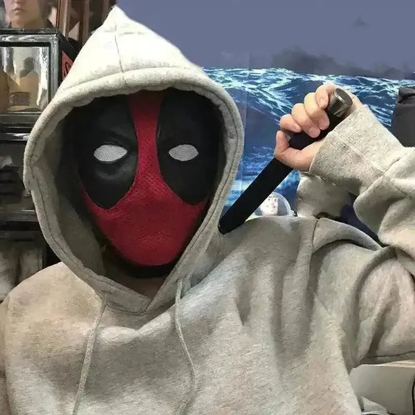 Deadpool Moving Eyes Cosplay Face Mask - Bear Hugs