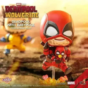 Deadpool vs Wolverine COSBI BobbleHead Figures - Bear Hugs