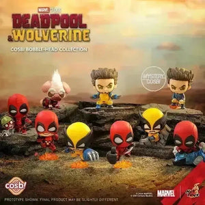 Deadpool vs Wolverine COSBI BobbleHead Figures - Bear Hugs