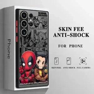 Deadpool vs Wolverine Matte Phone Case (For Samsung) - Bear Hugs