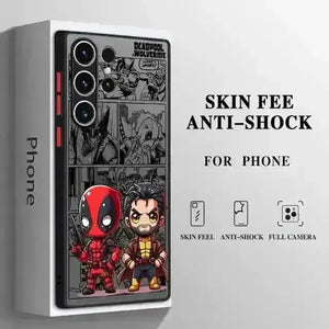 Deadpool vs Wolverine Matte Phone Case (For Samsung) - Bear Hugs