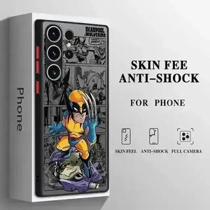 Deadpool vs Wolverine Matte Phone Case (For Samsung) - Bear Hugs