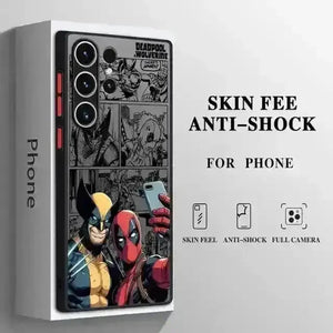 Deadpool vs Wolverine Matte Phone Case (For Samsung) - Bear Hugs