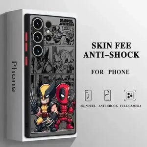 Deadpool vs Wolverine Matte Phone Case (For Samsung) - Bear Hugs
